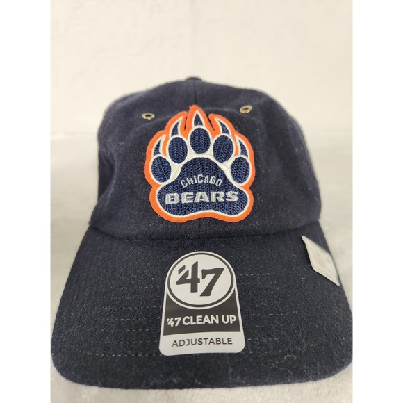 Chicago Bears Stoney Clover Lane x '47 Brand Field Goal Clean Up Navy Blue Hat - Picture 6 of 12